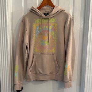 Woodstock Festival Graphic Tan Hoodie